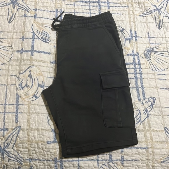 Lazer Woven Denim Cargo Jogger Shorts - Picture 5 of 7